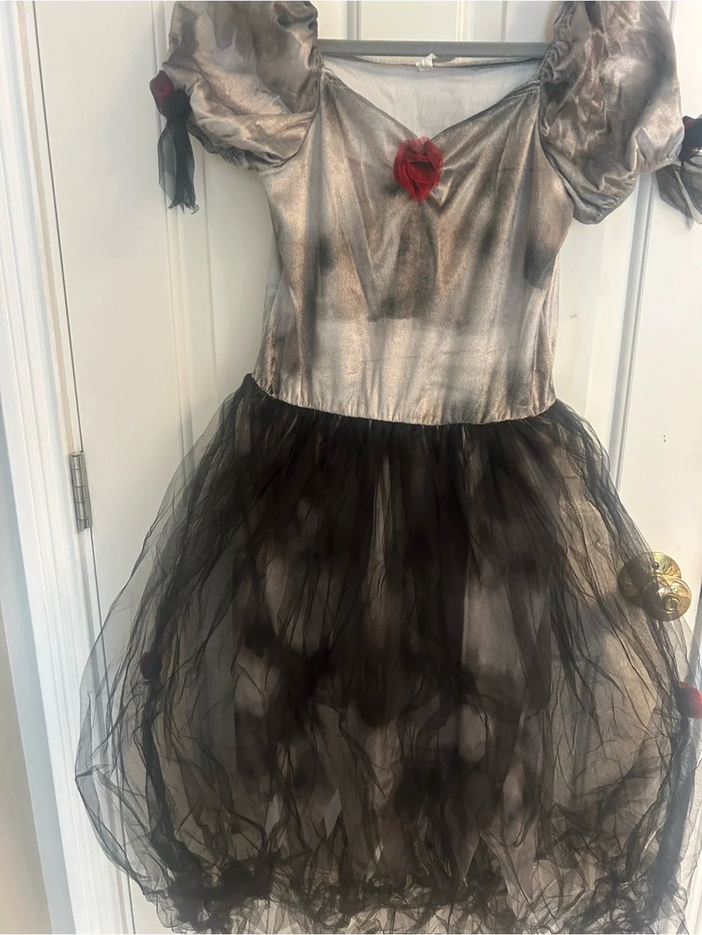 Prom Corpse Black Girls' Prom Queen Costume with Sash
